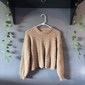 Cute Fluffy Brown Sweater